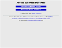Tablet Screenshot of listas.fceia.unr.edu.ar