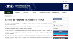 Desktop Screenshot of posgrado.fceia.unr.edu.ar