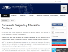 Tablet Screenshot of posgrado.fceia.unr.edu.ar